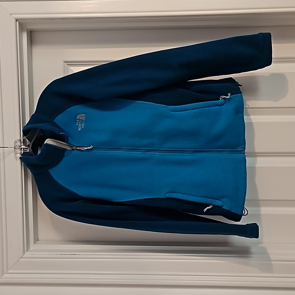 The North Face Women's Teal and Navy Fleece Jacket